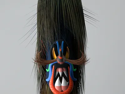 Kukeri 3d acrime aftereffects animation c4d design illustration motion render