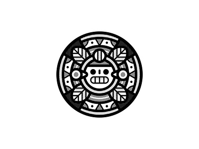 Ancient black and white geometric helbetico inktober2019 pattern skull texture vectober2019 vector