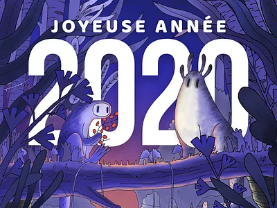 Happy New Year colors digital illustration digital painting foret happynewyear illustration ink monsters nature photoshop protectthenature