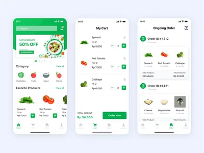 Healthy Food App design ios mobile app mobile app design mobile design mobile ui product design ui uiux ux
