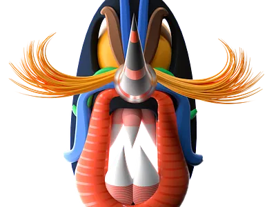 kukeri mask 3d acrime aftereffects animation c4d cinema4d design illustration motion render