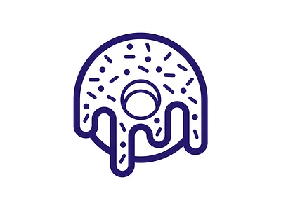 Happy Donut! Ich bin ein Berliner! donut flat food icon kreppel lineart new years eve pfannkuchen