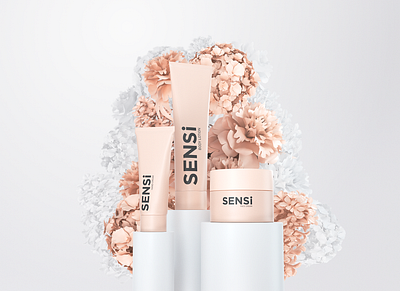 Sensi Creams Visualization 3d advertising beauty branding c4d cg cinema4d cosmatics design octane packshot product design product rendering