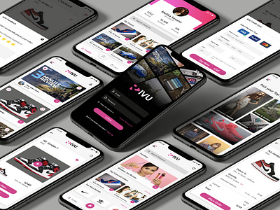 Rivu - E-commerce Mobile Video Streaming Application adobe xd adobexd branding mobile mobileappdesign photoshop ui uiux