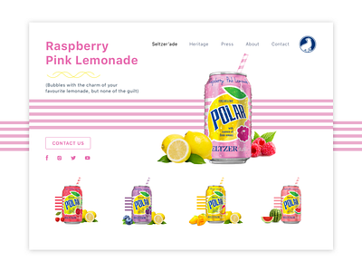 Fav Soft Drink. design flat ui web