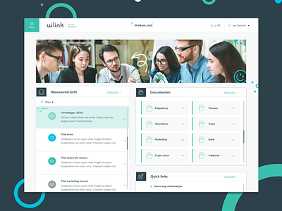 Wilink - intranet design development drupal front end interface intranet platform responsive sketch ui ux ux ui