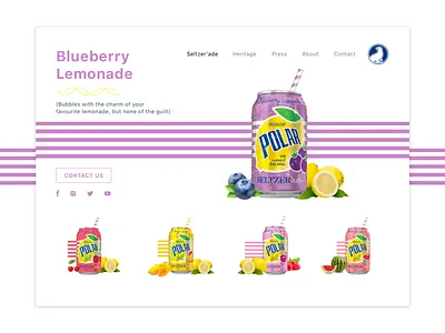 Blueberry design flat ui web website