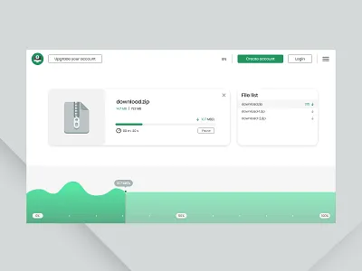 Download App 074 adobe xd app bar button clean concept design daily ui dailyui design graph minimalist speed status typography ui ux web white xd