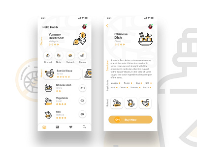 Grocery app illustration ui uidesign uiux