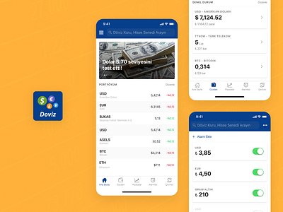 Doviz - Mobile Product Design design finance finance app fintech ios ios design mobile ui ux
