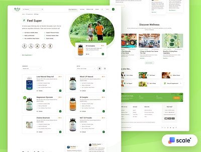 Supplements Shop - Category Page branding design business category design ecommerce food shop shopify supplements web web design