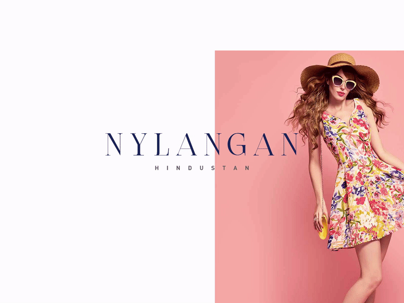Nylangan Landing Page Animation 2020 animation branding design ecommerce ecommerce design flat header minimal minimalism shopping typography ui ux web wordpress