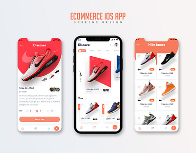Ecommerce iOS App animation app branding design illustration logo design mobile ui ux