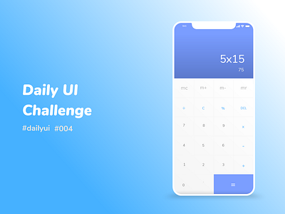 Calculator Daily UI 004 004 adobe xd app dailyui design minimal mobile app ui ux