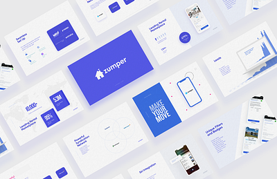 Zumper Presentation Deck blue dashboard data data visualization design icon infographic keynote logo mockup pitch pitch deck powerpoint presentation presentation design product design sales deck template typography ui