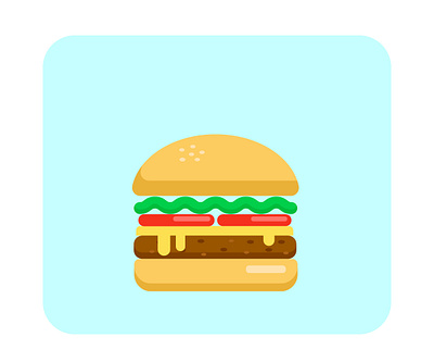 Hamburger for animation animation food hamburger illustration