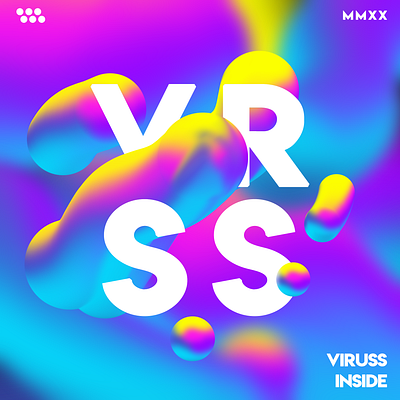 VRSS - VirussInside Logo Gradients 2020 art brand branding colorful concept design dribbble graphic graphics illustration light logo logo design minimal name photoshop pink white