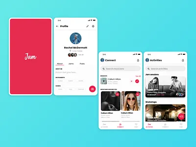 Jam Final design branding design identity mobile ui user experience userinterface ux
