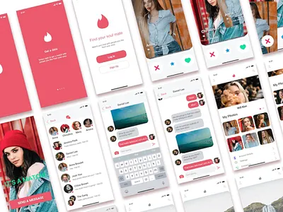 Free Dating UI Kit dating datingapp design system design systems designsystem freebie freebies mobile mobile app mobile app design mobile design mobile ui sketch uikit uikits