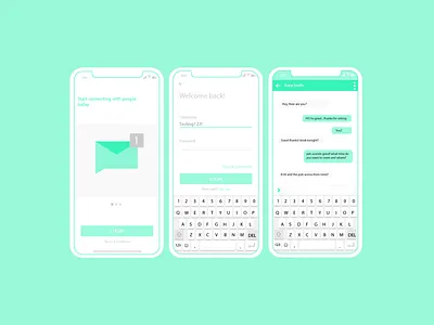 Messaging App Concept Mockup