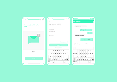 Messaging App Concept Mockup