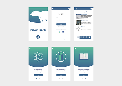 POLAR BEAR UX app ecology flat flatdesign mobile mobile app mobile ui polar bear polarbear ui ui ux ui design uidesign uiux ux ux design uxdesign vector zero waste zerowaste