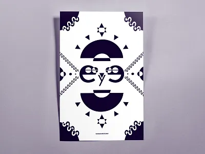 Poster TwoHundredThirtyFour: eye design illustrator cc poster poster challenge typography