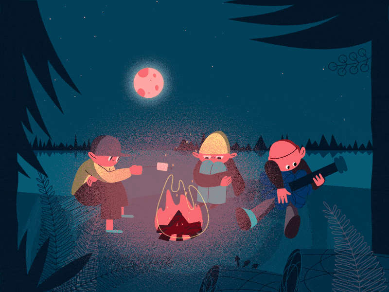 forest aftereffects animation anime branding character character animation illustration motion motion graphics motiondesignschool party vector