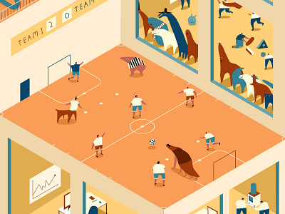 Gameone - Futsal - Version One futsal gameone illustration korean mates monsters sports