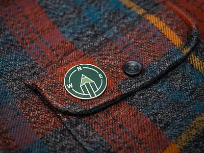 Create You Own Path Enamel Pin adventure arrow compass custom pin enamel pin green north pencil