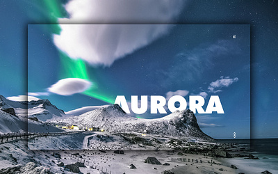 Day 353: Aurora Site. clean design graphic design graphicdesign illustration interface landing page landingpage minimal uidesign web design