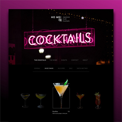 Restaurant Website Concept concept ui website design