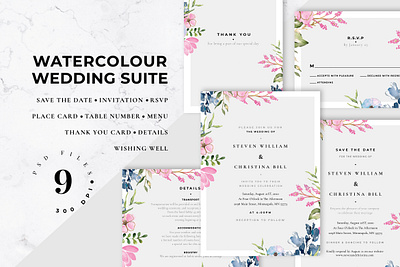 Watercolour Wedding Invitation card design diy elegant feminine foliage greeting invitation invitation card invitation design invitation set invitations invite invites minimal modern watercolor wedding card wedding invitation wedding invite