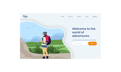 Landing screen daily 100 challenge dailyui day3 design illustration landing screen ui ux web design