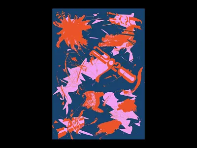 2020 abstract poster texture typography