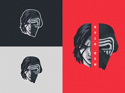 Kylo Ren art collaboration creative darthvader design designer face graphic design illustration illustration art illustrator kylo ren logo mask photoshop sith starwars ui vector yoda