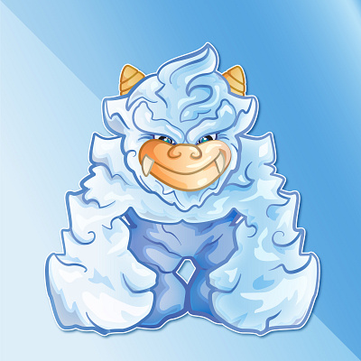 Yeti abominable snowman adobe illustrator creature design illustration mythical mythical creature sasquatch vector yeti