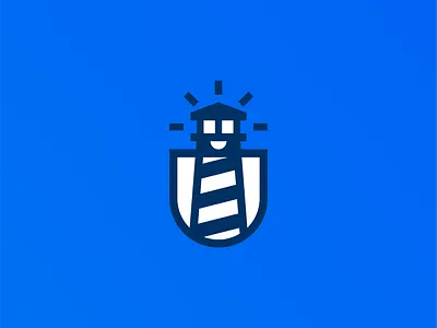 LIGHTHOUSE LOGO blue brand branding light lighthouse lighthouse logo logo logo design logodesign logodesigner logodesigns logoinspiration logotvůrce smile