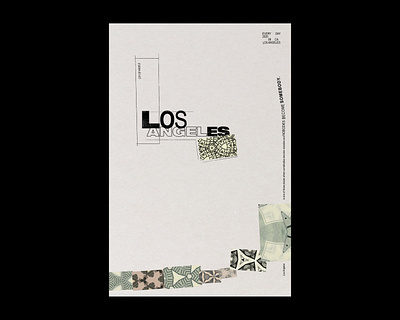 Everyday LA collage design everyday experiment los angeles money poster type type art type daily type poster typography