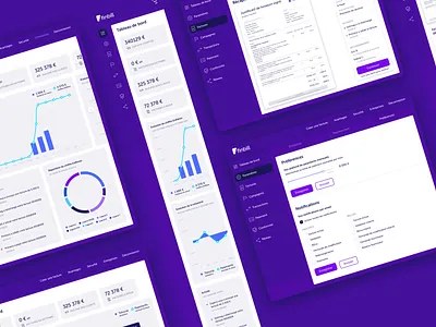 Finbill billing app • Art direction & Product design app art direction billing data design data visualization design finance graphics idenitity product product design responsive web design ui ui design ux ux design