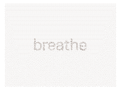 Breathe branding design dribbleweeklywarmup experimental font logo pixel typography vector