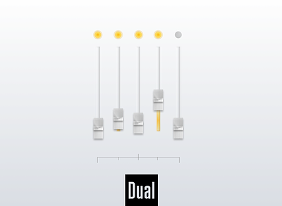 EQ bar 3d bar branding button button design design interface knob music player skeumorphism skeuomorph ui ux