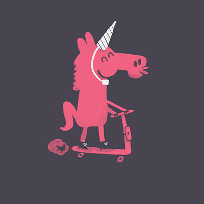 be safe character design characterdesign characters clean cute draw funny illustration scooter sketch styleframe unicorn