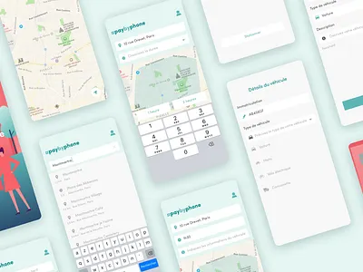 Pay By Phone • Art Direction & Product Design app art direction city design illustration mobile mobile app mobile design mobile ui parking app product design ui ui design ux design