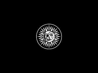 Sun band design dooom graphic illustration merch merchandise occult skeleton tattoo