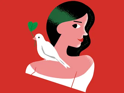 Peace card illustration digital illustration ethical gifts illustration un women