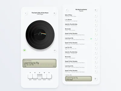 Neumorphic UI (with code) 2020 css html illustration interface music neumorphic neumorphism player skeuomorphism trend ui ui design