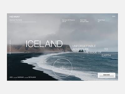 New Way – website for travel company atmospheric blog clean community concept concept design deep figma fly helvetica iceland minimal travel typogaphy ui uidesign ux uxdesign web website