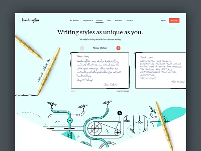 Handwrytten 3 design illustration typography webdesign