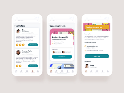 Wizeline Academy app design ios ui